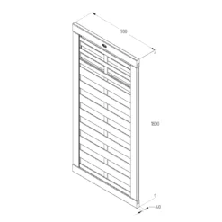 Forest Garden Kyoto Wood Slatted Gate, (H)1.8m (W)0.9m 9 Forest Garden Kyoto Wood Slatted Gate, (H)1.8m (W)0.9m -Outdoor Garden forest garden kyoto wood slatted gate h 1 8m w 0 9m5013053145944 04t bq