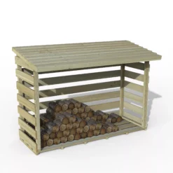 Forest Garden Large Timber 6x3 Ft Pent Log Store -Outdoor Garden forest garden large timber 6x3 ft pent log store5013053189924 03c