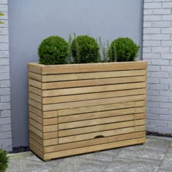 Forest Garden Linear Natural Timber Rectangular Planter (H) 91.1cm X (W) 120cm 9 Forest Garden Linear Natural Timber Rectangular Planter (H) 91.1cm X (W) 120cm -Outdoor Garden forest garden linear natural timber rectangular planter h 91 1cm x w 120cm5013053190241 01i