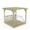 Forest Garden Natural Pergola & Decking Kit, X4 Post X1 Balustrade (H) 2.5m X (W) 3m 1 Forest Garden Natural Pergola & Decking Kit, X4 Post X1 Balustrade (H) 2.5m X (W) 3m -Outdoor Garden forest garden natural pergola decking kit x4 post x1 balustrade h 2 5m x w 3m5013053192351 01c