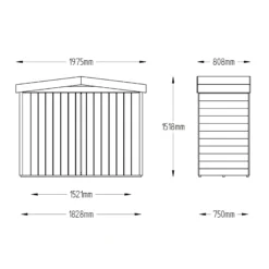 Forest Garden Overlap Wooden 6x3 Apex Garden Storage -Outdoor Garden forest garden overlap wooden 6x3 apex garden storage5013053162859 01t bq