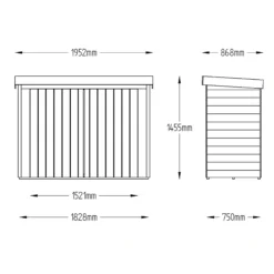 Forest Garden Overlap Wooden 6x3 Pent Garden Storage 21 Forest Garden Overlap Wooden 6x3 Pent Garden Storage -Outdoor Garden forest garden overlap wooden 6x3 pent garden storage5013053162835 01t bq