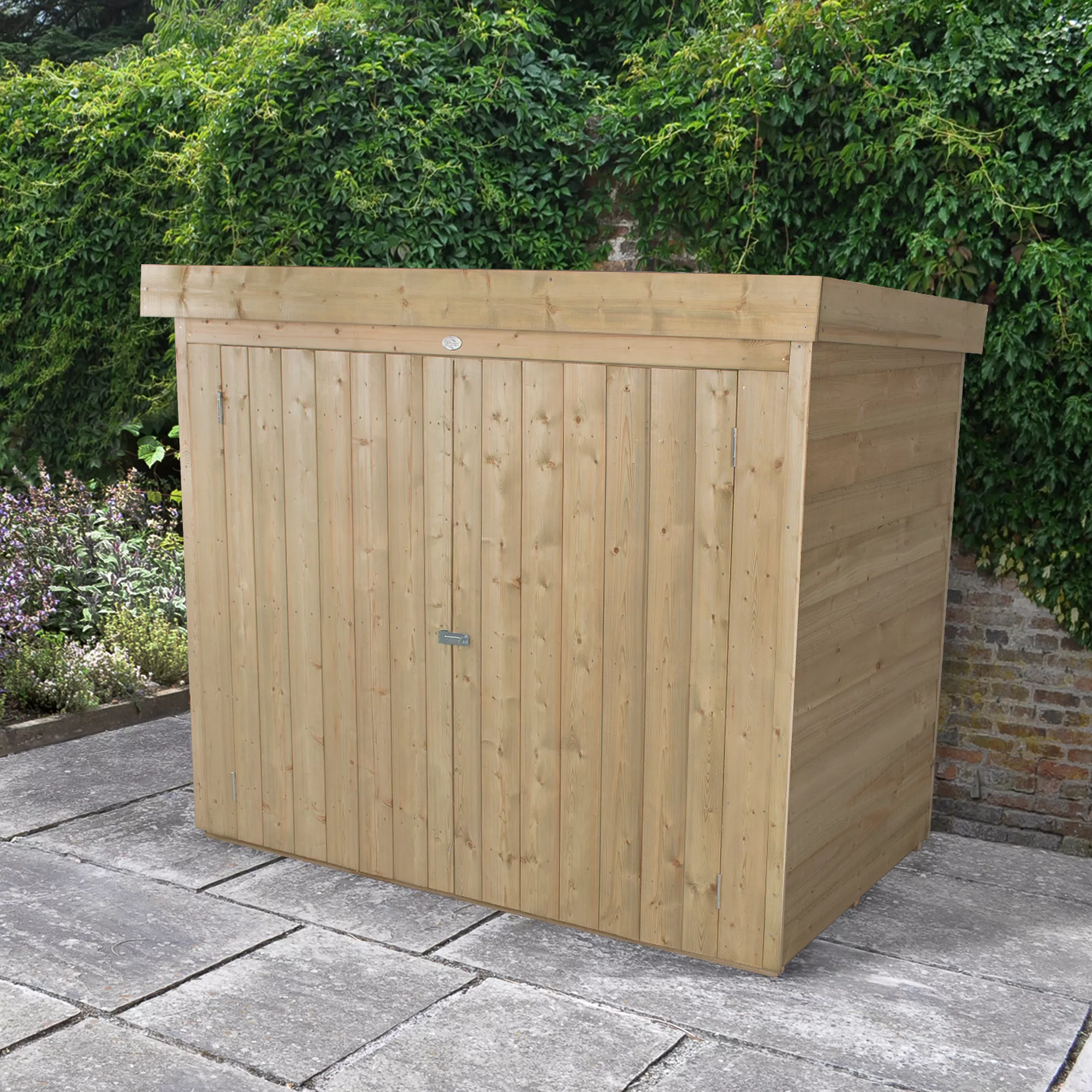 Forest Garden Overlap Wooden 6x3 Pent Garden Storage 11 Forest Garden Overlap Wooden 6x3 Pent Garden Storage - Image 9