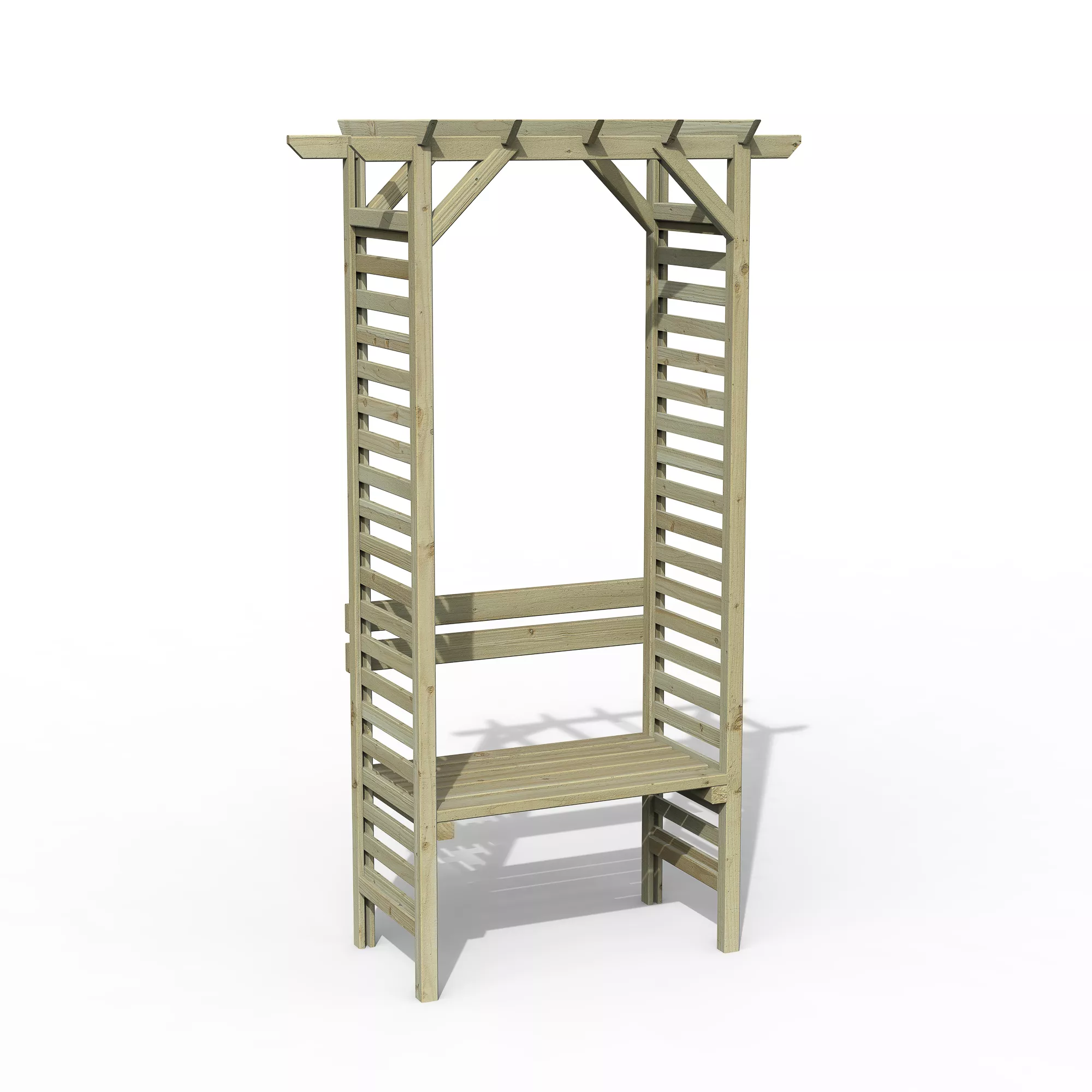 Forest Garden Palma Arbour, (H)2151mm (W)1200mm (D)620mm - Assembly Required 4 Forest Garden Palma Arbour, (H)2151mm (W)1200mm (D)620mm - Assembly Required - Image 2