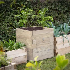 Forest Garden Potato Natural Timber Square Planter (H) 69.5cm X (W) 60cm 11 Forest Garden Potato Natural Timber Square Planter (H) 69.5cm X (W) 60cm -Outdoor Garden forest garden potato natural timber square planter h 69 5cm x w 60cm5013053190449 01i