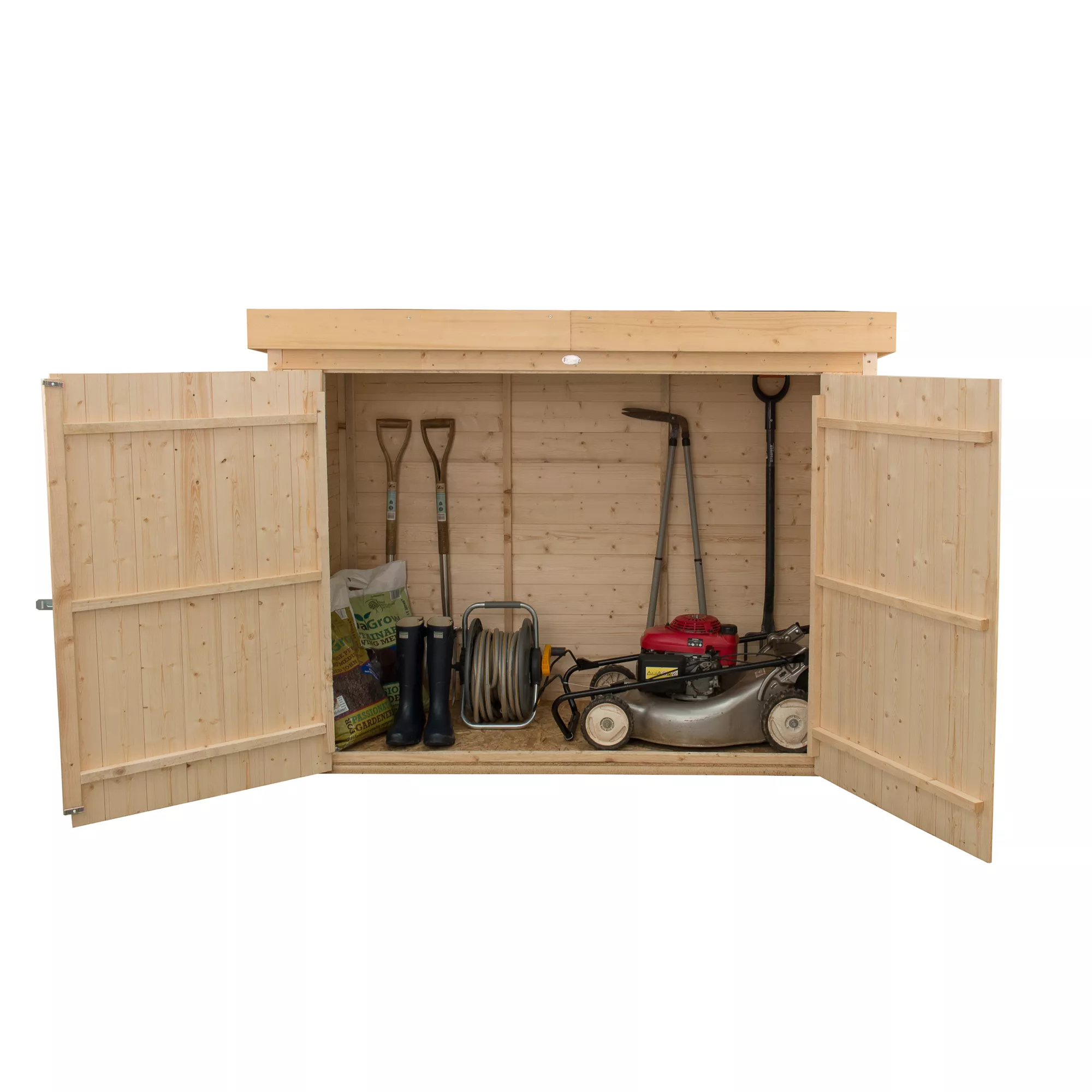 Forest Garden Shiplap Wooden 6x3 Pent Garden Storage 5 Forest Garden Shiplap Wooden 6x3 Pent Garden Storage - Image 3