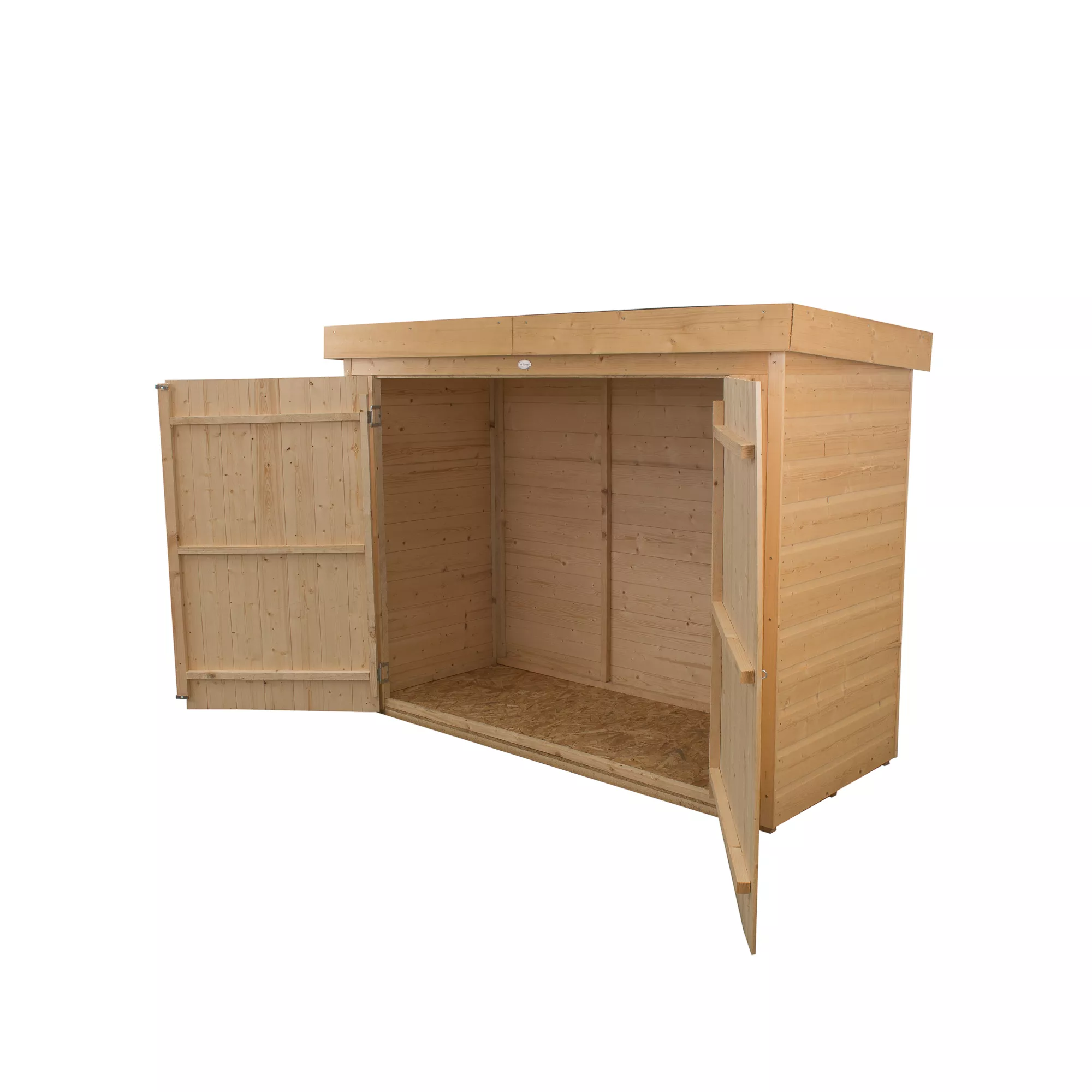 Forest Garden Shiplap Wooden 6x3 Pent Garden Storage 4 Forest Garden Shiplap Wooden 6x3 Pent Garden Storage - Image 2