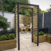 Forest Garden Slatted European Softwood Arch (H) 220cm X (W) 113cm 2 Forest Garden Slatted European Softwood Arch (H) 220cm X (W) 113cm -Outdoor Garden forest garden slatted european softwood arch h 220cm x w 113cm5013053190104 01i