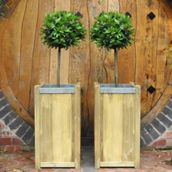 Forest Garden Slender Wooden Rectangular Planter, Pack Of 2 -Outdoor Garden forest garden slender wooden rectangular planter pack of 25013053153888 06i bq