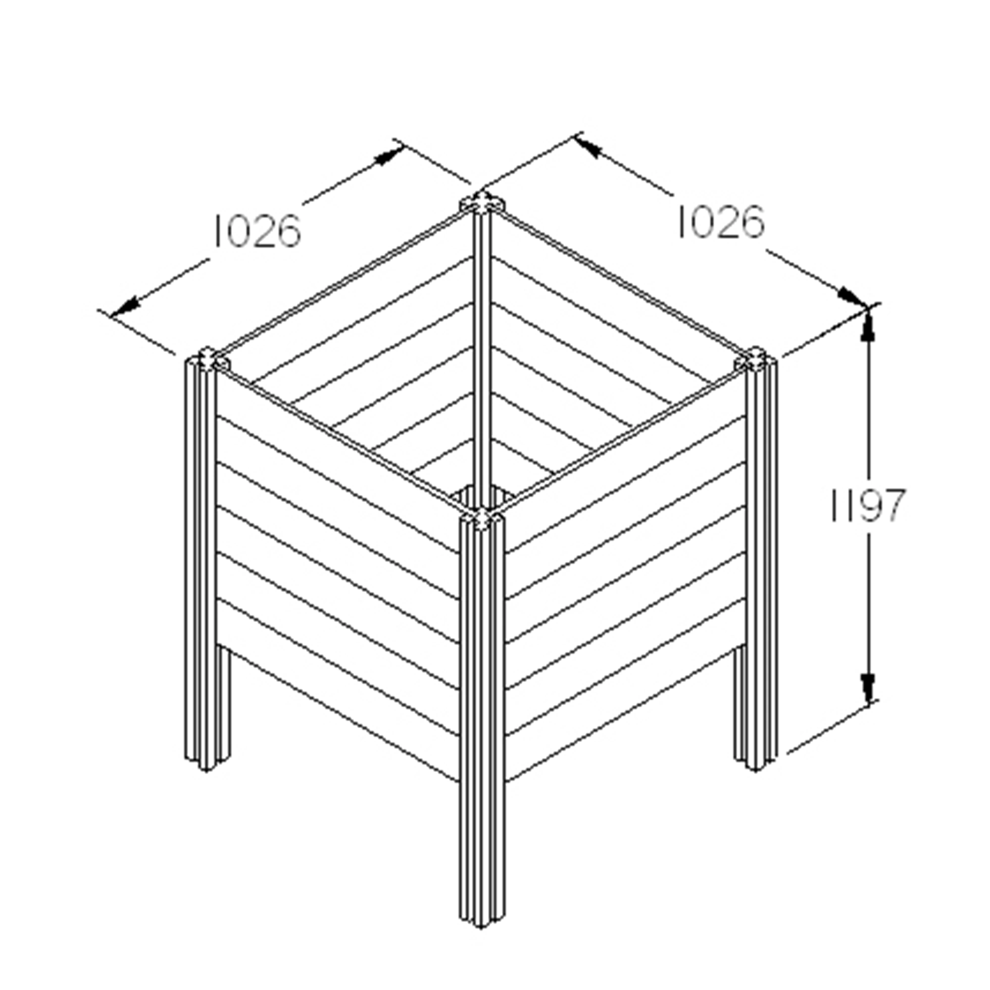 Forest Garden Slot Down Composter 650L 5 Forest Garden Slot Down Composter 650L - Image 3