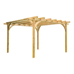 Forest Garden Square Pergola, (H)2800mm (W)3600mm -Outdoor Garden forest garden square pergola h 2800mm w 3600mm5013053132272 02c bq