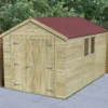 Forest Garden Timberdale 12x8 Ft Apex Tongue & Groove Solid Wood Shed With Floor (Base Included) -Outdoor Garden forest garden timberdale 12x8 ft apex tongue groove solid wood shed with floor base included 5013053189139 01i bq
