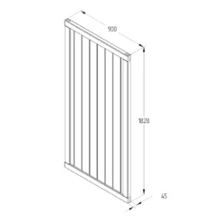 Forest Garden Tongue & Groove Wood Slatted Gate, (H)1.8m (W)0.9m 7 Forest Garden Tongue & Groove Wood Slatted Gate, (H)1.8m (W)0.9m -Outdoor Garden forest garden tongue groove wood slatted gate h 1 8m w 0 9m5013053168028 04t bq