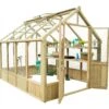 Forest Garden Vale Natural Timber 10x8 Greenhouse 1 Forest Garden Vale Natural Timber 10x8 Greenhouse -Outdoor Garden forest garden vale natural timber 10x8 greenhouse5013053153840 03c
