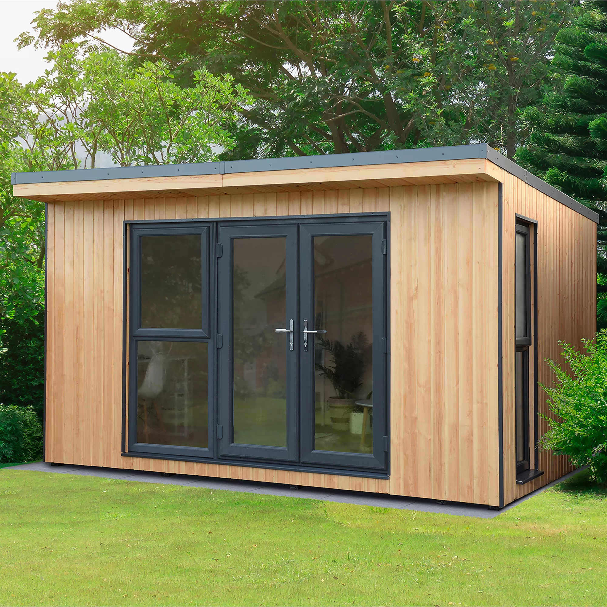 Forest Garden Xtend+ 13x11 Pent Tongue & Groove Garden Office 3 Forest Garden Xtend+ 13x11 Pent Tongue & Groove Garden Office