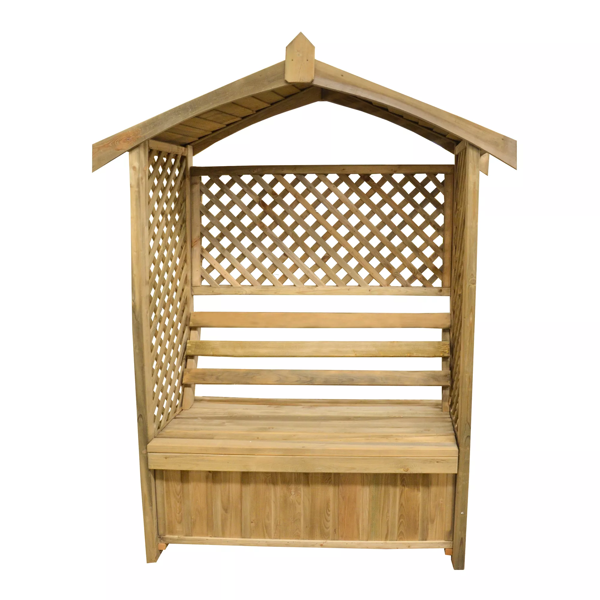 Forest Lyon Lattice Arbour, (H)2000mm (W)1560mm (D)670mm - Assembly Required 4 Forest Lyon Lattice Arbour, (H)2000mm (W)1560mm (D)670mm - Assembly Required - Image 2