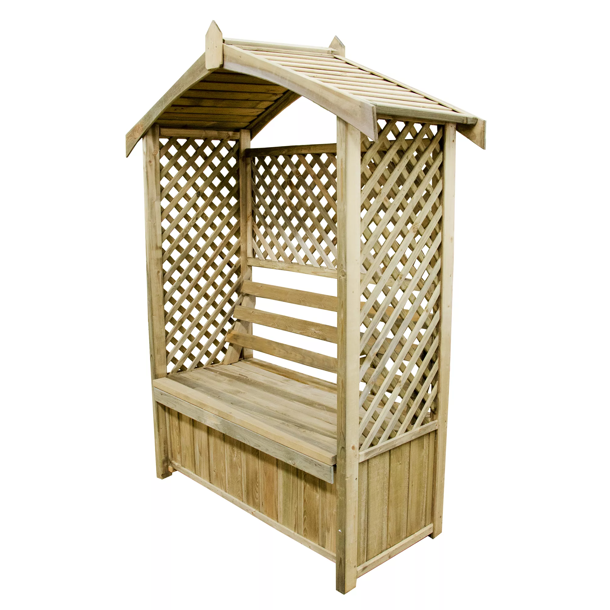 Forest Lyon Lattice Arbour, (H)2000mm (W)1560mm (D)670mm - Assembly Required 5 Forest Lyon Lattice Arbour, (H)2000mm (W)1560mm (D)670mm - Assembly Required - Image 3