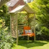 Forest Parisienne Arbour, (H)2120mm (W)1540mm (D)660mm - Assembly Required 1 Forest Parisienne Arbour, (H)2120mm (W)1540mm (D)660mm - Assembly Required -Outdoor Garden forest parisienne arbour h 2120mm w 1540mm d 660mm assembly required5013053135952 01i bq