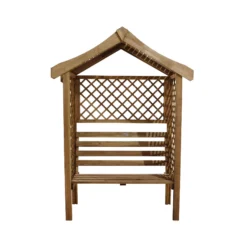 Forest Parisienne Arbour, (H)2120mm (W)1540mm (D)660mm - Assembly Required -Outdoor Garden forest parisienne arbour h 2120mm w 1540mm d 660mm assembly required5013053135952 02c bq