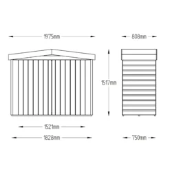 Forest Shiplap 6.5x2.6 Apex Garden Storage 2000L 25 Forest Shiplap 6.5x2.6 Apex Garden Storage 2000L -Outdoor Garden forest shiplap 6 5x2 6 apex garden storage 2000l5013053163252 01t bq