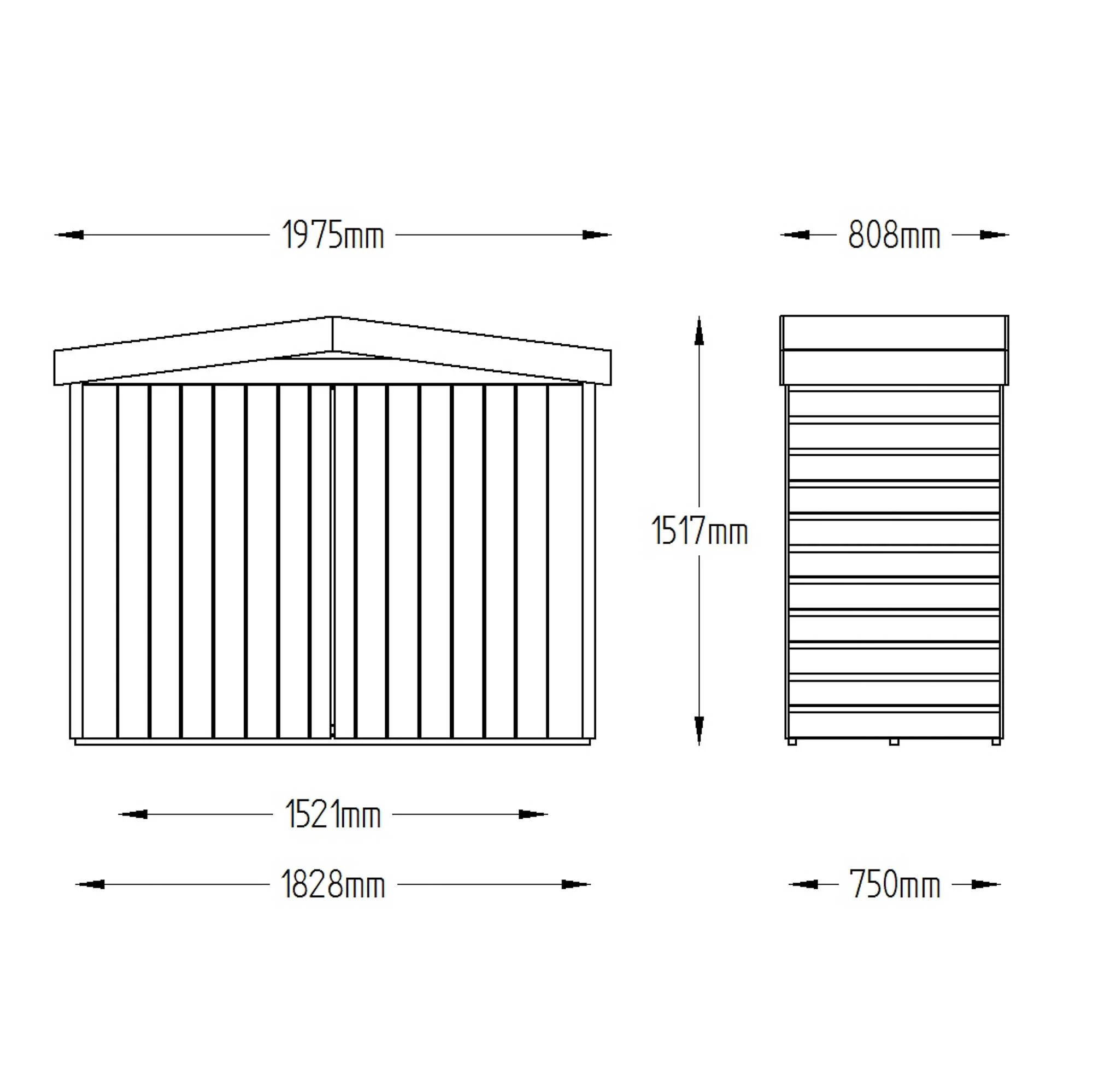 Forest Shiplap 6.5x2.6 Apex Garden Storage 2000L 14 Forest Shiplap 6.5x2.6 Apex Garden Storage 2000L - Image 12