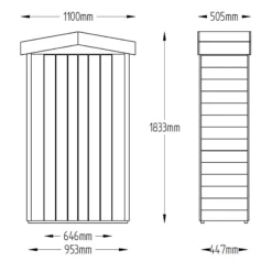 Forest Tall Tongue & Groove 3.6x1.6 Apex Garden Storage 750L -Outdoor Garden forest tall tongue groove 3 6x1 6 apex garden storage 750l5013053163184 01t bq