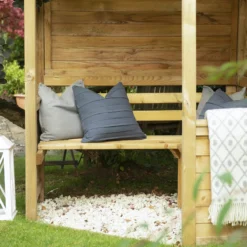 Forest Venetian Corner Arbour, (H)2500mm (W)2330mm (D)1610mm - Assembly Required -Outdoor Garden forest venetian corner arbour h 2500mm w 2330mm d 1610mm assembly required5013053139745 07i