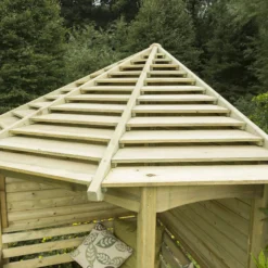 Forest Venetian Corner Arbour, (H)2500mm (W)2330mm (D)1610mm - Assembly Required -Outdoor Garden forest venetian corner arbour h 2500mm w 2330mm d 1610mm assembly required5013053139745 09i