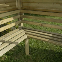 Forest Venetian Corner Arbour, (H)2500mm (W)2330mm (D)1610mm - Assembly Required -Outdoor Garden forest venetian corner arbour h 2500mm w 2330mm d 1610mm assembly required5013053139745 11i