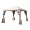GoodHome Preston Taupe Square Gazebo, (W)3m (D)3m - Assembly Required 1 GoodHome Preston Taupe Square Gazebo, (W)3m (D)3m - Assembly Required -Outdoor Garden goodhome preston taupe square gazebo w 3m d 3m assembly required5059340125497 01c