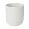 GoodHome White Terracotta Circular Plant Pot (Dia)20.5cm -Outdoor Garden goodhome white terracotta circular plant pot dia 20 5cm3663602441274 02c bq