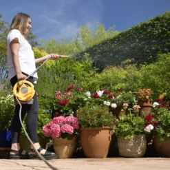 Hozelock Micro Hose Reel Set (L)10m -Outdoor Garden hozelock micro hose reel set l 10m5010646062466 04i bq