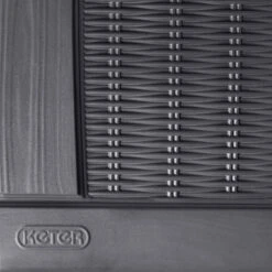 Keter Borneo Rattan Effect Plastic Garden Storage Box -Outdoor Garden keter borneo rattan effect plastic garden storage box7290103669065 03bq