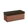 Keter Darwin Wood Effect 5x2 Garden Storage Bench Box 380L -Outdoor Garden keter darwin wood effect 5x2 garden storage bench box 380l7290112636225 01c bq