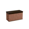 Keter Darwin Wood Effect 5x2 Garden Storage Bench Box 570L -Outdoor Garden keter darwin wood effect 5x2 garden storage bench box 570l7290112636263 01c bq