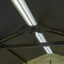 Keter Factor 8x11 Ft Apex Beige Plastic 2 Door Shed With Floor (Base Included) -Outdoor Garden keter factor 8x11 ft apex beige plastic 2 door shed with floor base included 7290103664961 07c bq