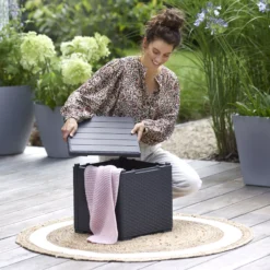 Keter Graphite 38.1L Small Plastic Storage Box & Lid 15 Keter Graphite 38.1L Small Plastic Storage Box & Lid -Outdoor Garden keter graphite 38 1l small plastic storage box lid8711245155517 01i