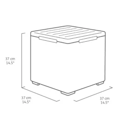 Keter Graphite 38.1L Small Plastic Storage Box & Lid 17 Keter Graphite 38.1L Small Plastic Storage Box & Lid -Outdoor Garden keter graphite 38 1l small plastic storage box lid8711245155517 01t
