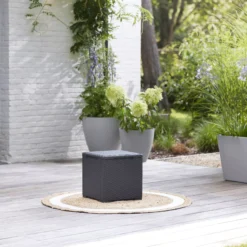 Keter Graphite 38.1L Small Plastic Storage Box & Lid 16 Keter Graphite 38.1L Small Plastic Storage Box & Lid -Outdoor Garden keter graphite 38 1l small plastic storage box lid8711245155517 02i