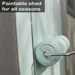 Keter Oakland Apex Grey Plastic 2 Door Shed With Floor -Outdoor Garden keter oakland apex grey plastic 2 door shed with floor7290106928435 22bq