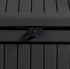 Keter Patio Wood Effect Garden Storage Bench Box - Partial Assembly Required 227L -Outdoor Garden keter patio wood effect garden storage bench box partial assembly required 227l7290112634825 37c bq