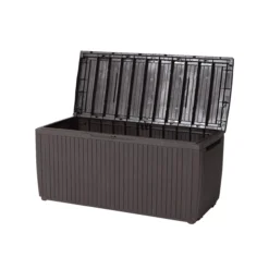 Keter Springwood Plastic Garden Storage Box -Outdoor Garden keter springwood plastic garden storage box7290106930292 21c bq