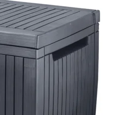 Keter Springwood Plastic Garden Storage Box -Outdoor Garden keter springwood plastic garden storage box7290106930292 37c bq