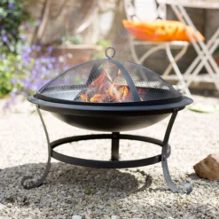 La Hacienda Albion Steel Firepit 14 La Hacienda Albion Steel Firepit -Outdoor Garden la hacienda albion steel firepit5055025581657 03i bq