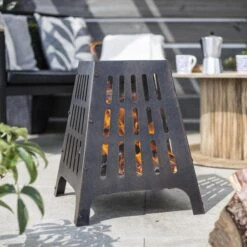 La Hacienda Anubis Steel Firepit -Outdoor Garden la hacienda anubis steel firepit5055025585730 01i BQ