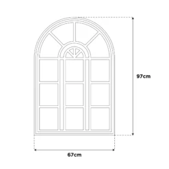 La Hacienda Aston & Wold Antique White Arch Framed Garden Mirror 970mm X 670mm 17 La Hacienda Aston & Wold Antique White Arch Framed Garden Mirror 970mm X 670mm -Outdoor Garden la hacienda aston wold antique white arch framed garden mirror 970mm x 670mm5055025558901 01t bq