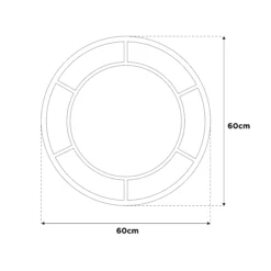 La Hacienda Aston & Wold Valencia Gold Effect Curved Framed Garden Mirror 600mm X 600mm 17 La Hacienda Aston & Wold Valencia Gold Effect Curved Framed Garden Mirror 600mm X 600mm -Outdoor Garden la hacienda aston wold valencia gold effect curved framed garden mirror 600mm x 600mm5055025559090 01t bq
