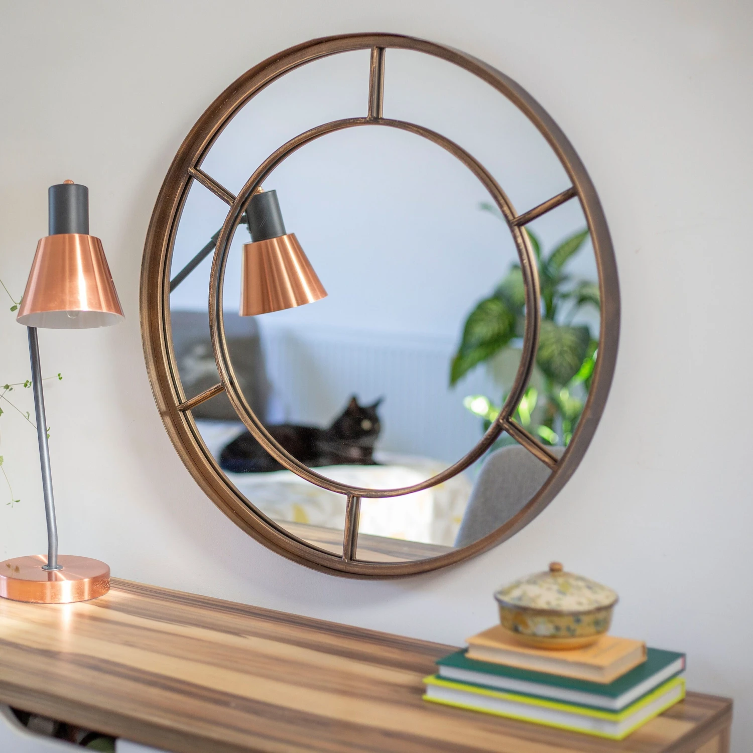 La Hacienda Aston & Wold Valencia Gold Effect Curved Framed Garden Mirror 600mm X 600mm 6 La Hacienda Aston & Wold Valencia Gold Effect Curved Framed Garden Mirror 600mm X 600mm - Image 4