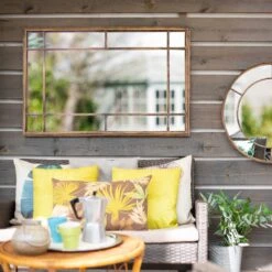 La Hacienda Aston & Wold Valencia Gold Effect Curved Framed Garden Mirror 600mm X 600mm 15 La Hacienda Aston & Wold Valencia Gold Effect Curved Framed Garden Mirror 600mm X 600mm -Outdoor Garden la hacienda aston wold valencia gold effect curved framed garden mirror 600mm x 600mm5055025559090 05i bq