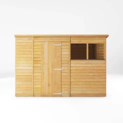 Mercia 10x6 Ft Pent Overlap Wooden 2 Windows Shed With Floor 12 Mercia 10x6 Ft Pent Overlap Wooden 2 Windows Shed With Floor -Outdoor Garden mercia 10x6 ft pent overlap wooden 2 windows shed with floor5029442075167 02c